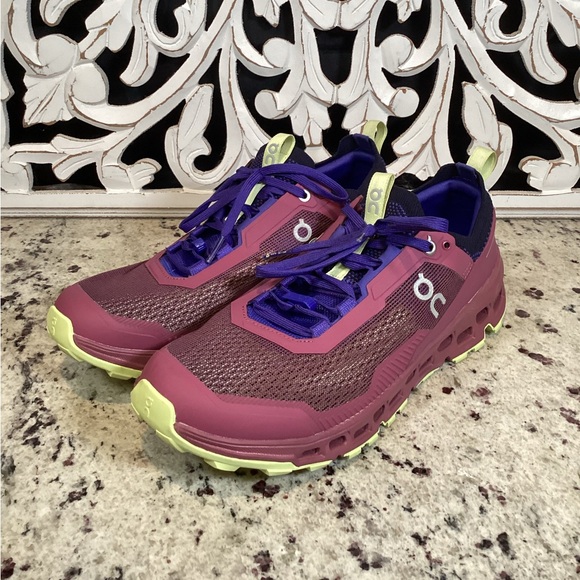 On Running Cloudultra 2 Running Shoes Size 8.5 Cherry/Hay - Picture 1 of 14